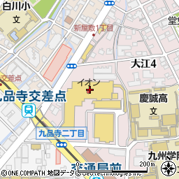 ムラヤマレコードダイエー熊本店周辺の地図