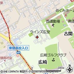 熊本県上益城郡益城町広崎1689-52周辺の地図