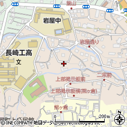 長崎県長崎市岩屋町周辺の地図