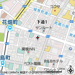 スマホスピタル熊本下通店周辺の地図