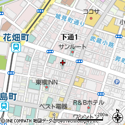 エクストールイン熊本銀座通周辺の地図