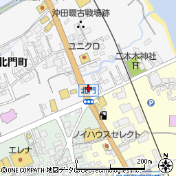 マクドナルド島原店周辺の地図