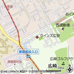 熊本県上益城郡益城町広崎1689-64周辺の地図