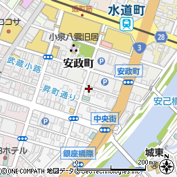 熊本餃子楼周辺の地図
