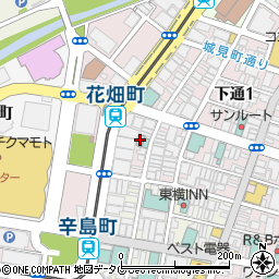 熊本グリーンホテル周辺の地図