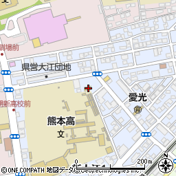 セブンイレブン熊本学園大前店周辺の地図