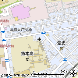 セブンイレブン熊本学園大前店周辺の地図