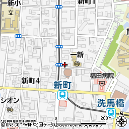 熊本第一信用金庫新町支店周辺の地図