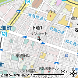 浅草すし若 熊本総本店周辺の地図