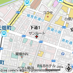 快活ＣＬＵＢ　熊本銀座通り店周辺の地図