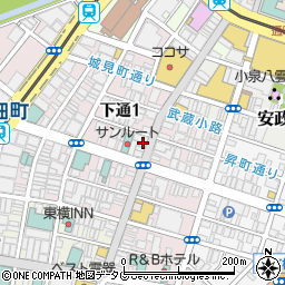喰らっと 熊本下通店周辺の地図