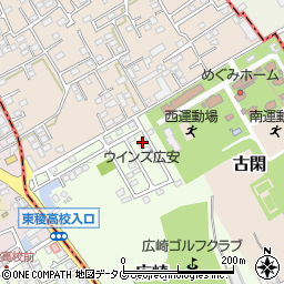 熊本県上益城郡益城町広崎1689-25周辺の地図