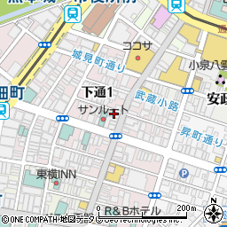 同仁堂　下通店周辺の地図