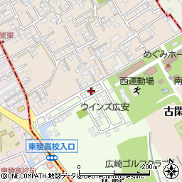 熊本県上益城郡益城町広崎1689-40周辺の地図