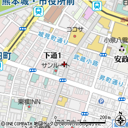 ＫｕｍａｍｏｔｏＢＭＷ　下通店周辺の地図