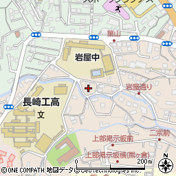 長崎県長崎市岩屋町34周辺の地図