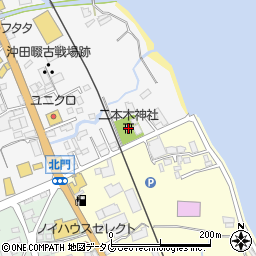 二本木神社周辺の地図
