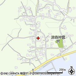 熊本県上益城郡益城町寺中691-1周辺の地図