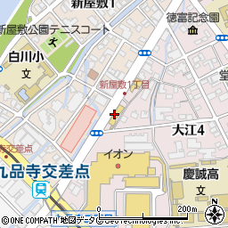 熊本トヨペット株式会社　中央店周辺の地図