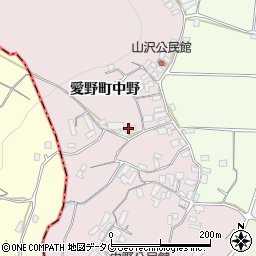 長崎県雲仙市愛野町中野周辺の地図
