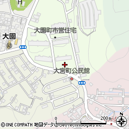 長崎県長崎市大園町12-4周辺の地図