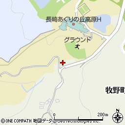 長崎県長崎市牧野町361周辺の地図