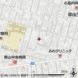 帯山5丁目月極駐車場周辺の地図