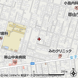 帯山5丁目月極駐車場周辺の地図