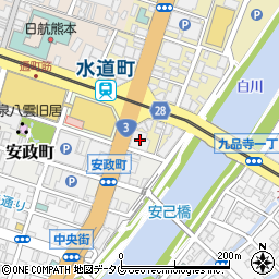 農林中央金庫熊本支店周辺の地図