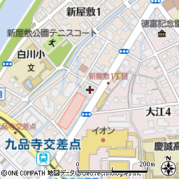 熊本整形外科病院周辺の地図
