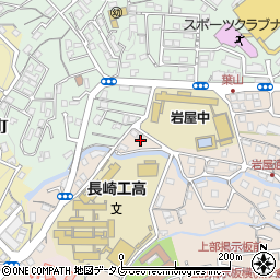 長崎県長崎市岩屋町38周辺の地図