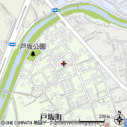 熊本県熊本市西区戸坂町1-41周辺の地図