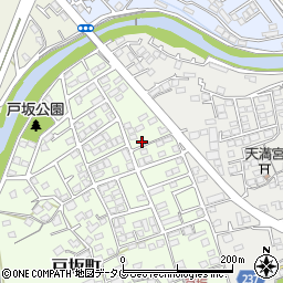 熊本県熊本市西区戸坂町1-18周辺の地図