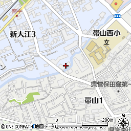 ハウベストマンション新大江一番館周辺の地図
