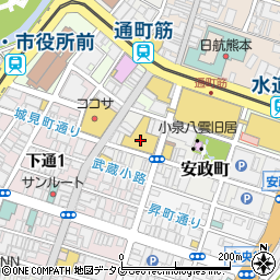 豊和銀行熊本支店周辺の地図