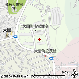長崎県長崎市大園町12周辺の地図