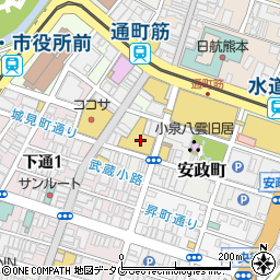 東京美容外科　熊本院周辺の地図
