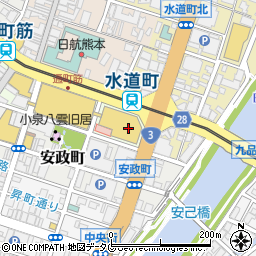 熊本県庁熊本県在熊機関　環境生活部くまもと県民交流館パレア周辺の地図