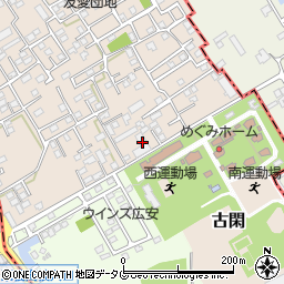 熊本清掃公社周辺の地図