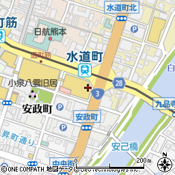 大栄コンピュータ学院　熊本校周辺の地図