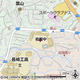 長崎県長崎市岩屋町37周辺の地図