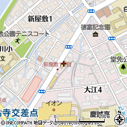 ＨｏｎｄａＣａｒｓ熊本大江店周辺の地図
