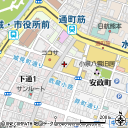 メガネスーパー　熊本下通店周辺の地図