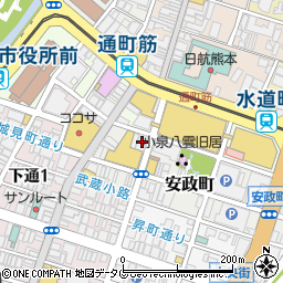 ダイソー熊本駕町通り店周辺の地図