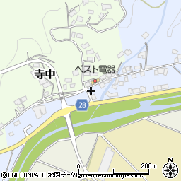 熊本県上益城郡益城町田原123-2周辺の地図