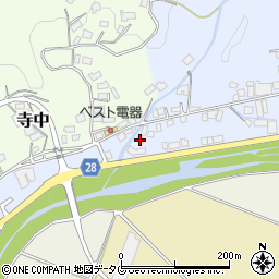 熊本県上益城郡益城町田原130-1周辺の地図