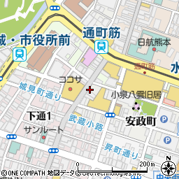 はなまるうどん熊本下通り店周辺の地図