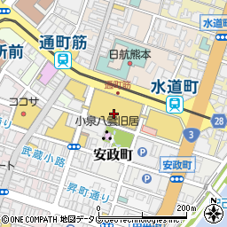 シャネルフレグランス＆ビューティ鶴屋百貨店周辺の地図
