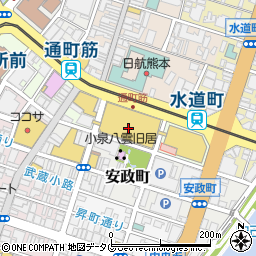 洋麺屋五右衛門 熊本鶴屋店周辺の地図