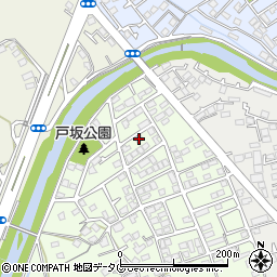 熊本県熊本市西区戸坂町1-61周辺の地図